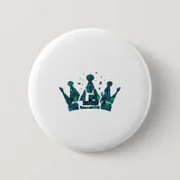 No Kings In America Freedom Aesthetic Button