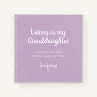Lilac Letters to My Granddaughter Memory Book