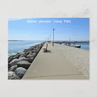 Tenney Park walkway in Madison, Wisconsin Postcard