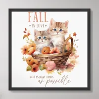 Fall In Love With As Many Things As Possible Framed Art