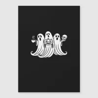 Spooky Coffee Sipping Pumpkin Holding