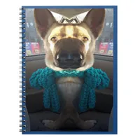 German Shepherd Mirrored Distortion Notebook