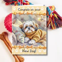 Cute Congrats on your New Dog  Card