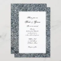 Faux Sparkle Wedding Invitation