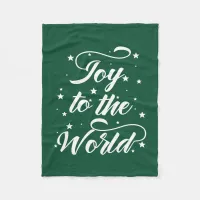 joy to the world Christmas Fleece Blanket