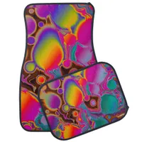 Groovy Color Burst Car Floor Mat
