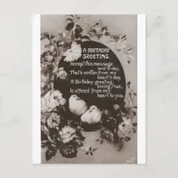 A Birthday Greeting Doves Postcard