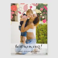 Pretty flowers Mothers Day Photo Card