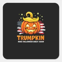 Trumpkin Make Halloween Great Again Funny Pumpkin Square Sticker