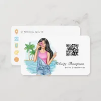 Event Coordinator QR Code Business Card