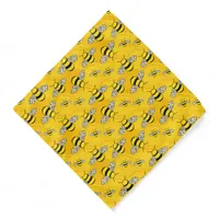 Beekeeping Bees on Honeycomb Bandana