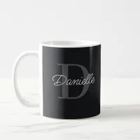 Personalized Minimalist  Elegant Monogram Initial Coffee Mug