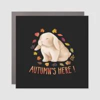 Autumn’s Says Cute Bunny Autumn It’s Fall Y’all Car Magnet