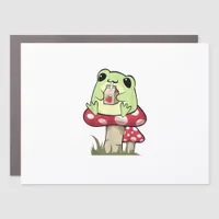 Mushroom Frog Goblincore Mycology Creative Style Car Magnet