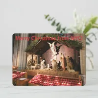 Merry Christmas from NYC Nativity Scene Cathedral Holiday Card