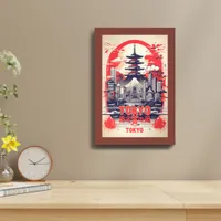 Tokyo in Paint Framed Art