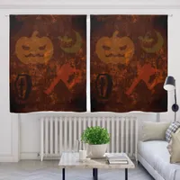 Halloween Scares Eerie Background Blackout Curtains