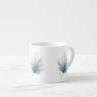 Coastal Tropical botanical leaf Espresso Cup