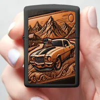 Muscle Car in Dreamy Landscape Zippo Lighter