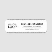 Employee Magnetic Retail Business Logo Job Title Name Tag