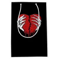 Skeleton Hands Hearts Classic Trending Style Medium Gift Bag