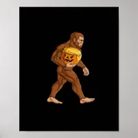 Bigfoot Halloween Trumpkin Pumpkin Classic Poster