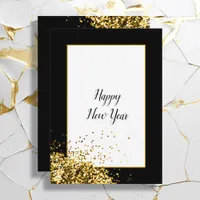 Elegant Modern Happy New Year   Holiday Card