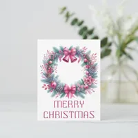 Wreath Christmas Card