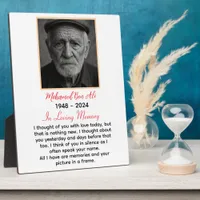 In Loving Memory of Grandpa Plaque