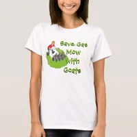 Funny Lawn Mower - Goats T-Shirt