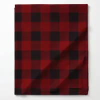 Red and Black Buffalo Plaid Pattern Fabric