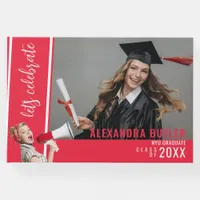 Red Autograph Keepsake Class of 2023 Graduation Guest Book