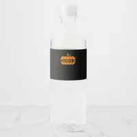 Trumpkin Pumpkin Water Bottle Label