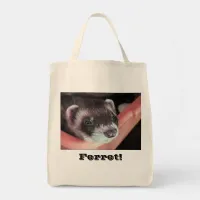 Adorable Sable Ferret Photo Tote Bag