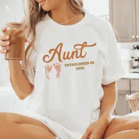 Personalized Aunt Year Established T-Shirt