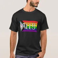 LGBTQIA+ Ally | Rainbow Flag T-Shirt