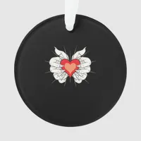 Skeleton Hands Heart Classic Ornament