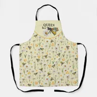 Honey Bee Queen Bee Floral Apron | Honeycomb Baby 
