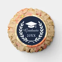 Modern Sleek Navy Blue Graduation Year School Logo Reese's Peanut Butter Cups