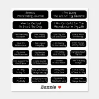 28 Affirmations Template For Manifesting | Square Sticker