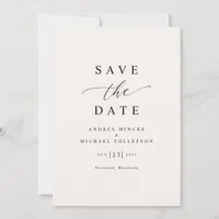 Simple Elegant Modern Wedding Save The Date