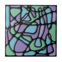 Neuroart Stained Glass Ceramic Tile