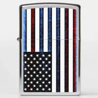 American Flag Patriotic Red White Blue Lighter