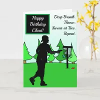 Birthday Card for Disk Golfer