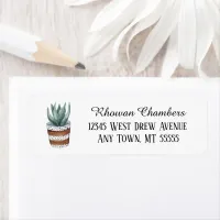 Plant In A Pot Return Address Label