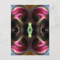 Inner Light Fractal Art Postcard