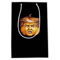 Funny Halloween Pumpkin Political Parody Donald Tr Medium Gift Bag