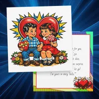 Happy Valentine's Day | Retro Pop Art Vintage Card