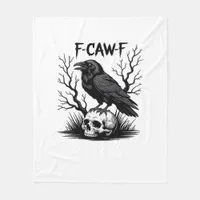 F-Caw-F Essential Vintage Cool Fleece Blanket