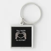 Unisex Til Death Do Us Part, Bride To Be, Bones, M Keychain